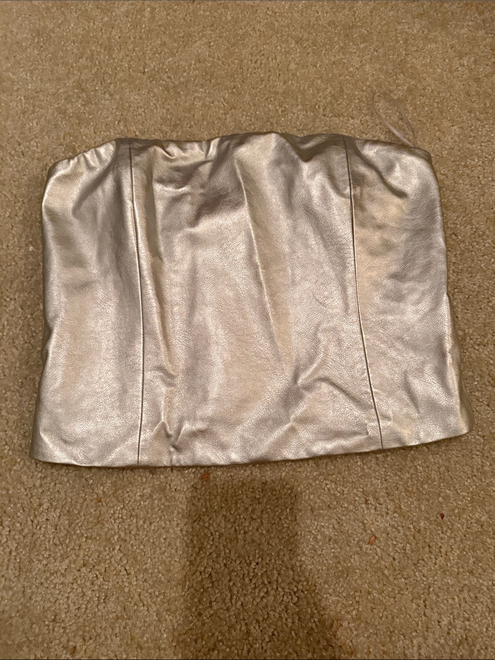 Wayfair metallic silver top